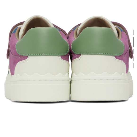 CHLOÉ- Multicolor Lauren Sneakers, Suede and Leather, Used well. SIZE EU 38 - Picture 3 of 8